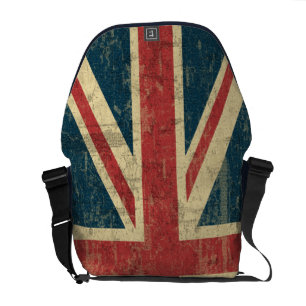 Facklig bedrövad jackvintage kurir väska