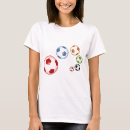Facklig fotboll (fotboll) i bollar t shirt