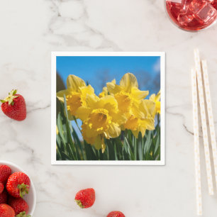 Facklig Gult Daffodils Pappersservett