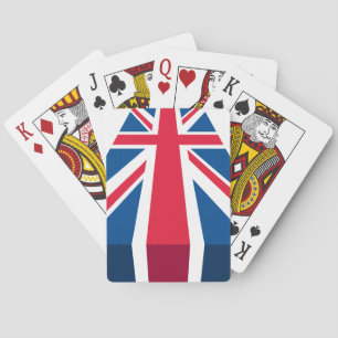 Facklig jack, brittisk flagga i 3D Spel Kort