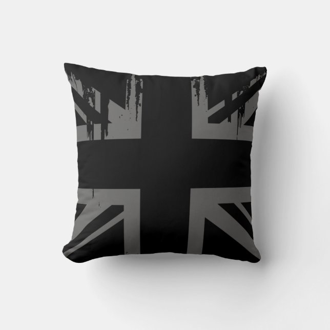 Facklig jack (flagga för grungesilverUK) Kudde (Framsida)