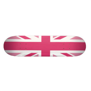 Facklig jack~ i flickaktigt Pinks Old School Skateboard Bräda 18 Cm