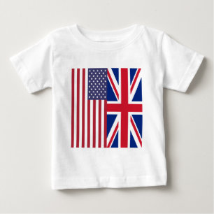 Facklig jack och USA flaggor Tee