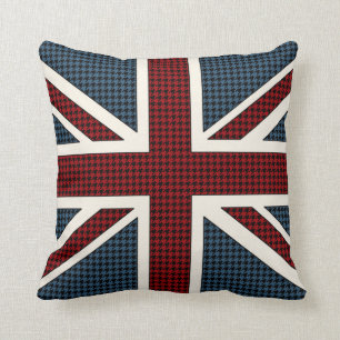 Facklig jackflagga Houndstooth Kudde
