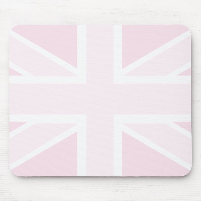 Facklig jackflagga i rosa Mousepad Musmatta (Framsidan)