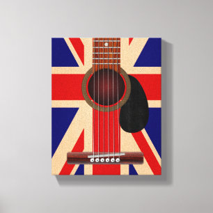 Facklig jackgitarr canvastryck