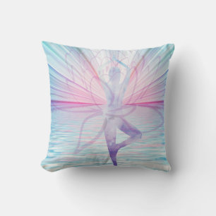 Facklig Rosa och Blue Vrikshasana Yoga Pillow Kudde