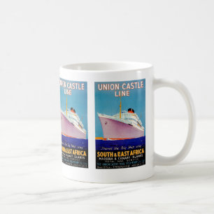Facklig slott~ den stora frakten långt kaffemugg