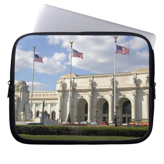 Facklig station i Washington, D.C. Laptop Sleeve (Framsidan)