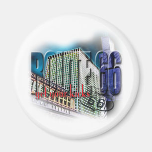 Facklig station - rutt 66 - Chicago Magnet