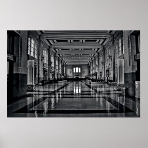 Facklig stationKansas City Missouri MO kanvastryck Poster