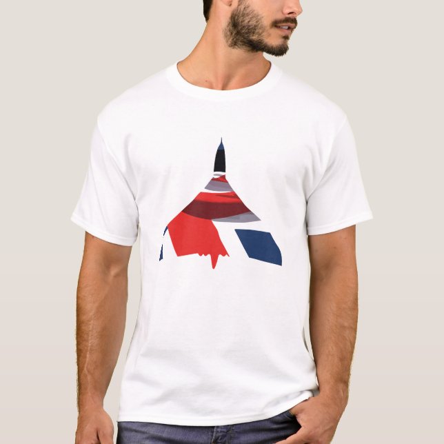 Facklig T-tröja för jackVulcan bombplan Tee (Framsida)