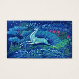 Facklig Vintage Blue Russian Reindeer Visitkort