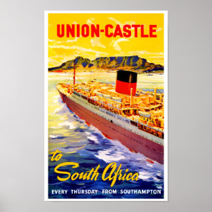 Fackligt slott till Sydafrika Poster