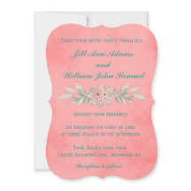 Facksam Rosa och Grönt Rustic Blommigt Bröllop