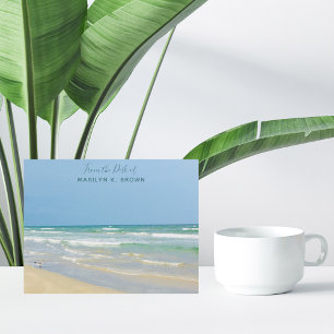 Facksfoto Anpassningsbar Seashore Stationery Anteckningskort