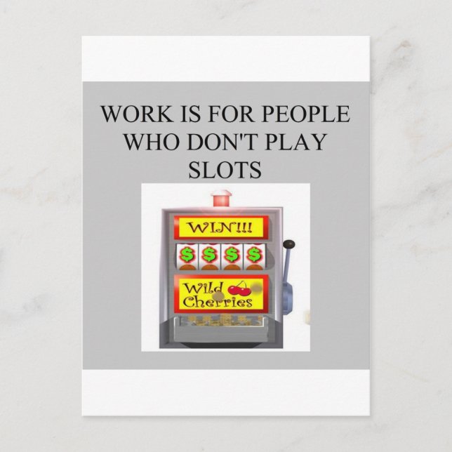 fackspelare kasino spelare vykort (Framsida)