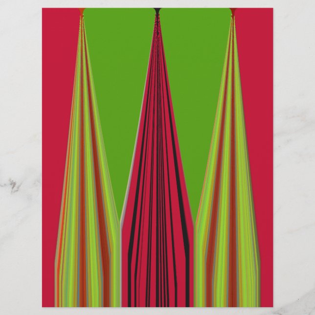 Facktal grönt med vacker röd gult (Framsida)