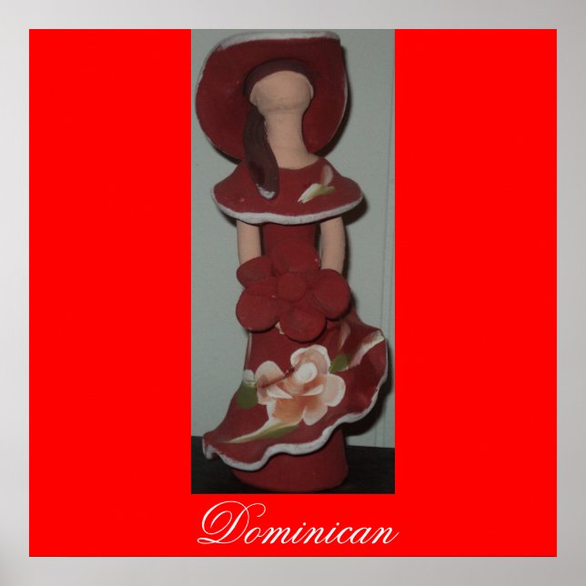 Facless Dominican Ceramic Doll, Muneca sin Rostro Poster (Framsidan)