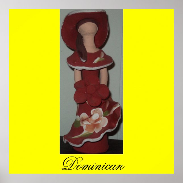 Facless Dominican Ceramic Doll, Muneca sin Rostro Poster (Framsidan)