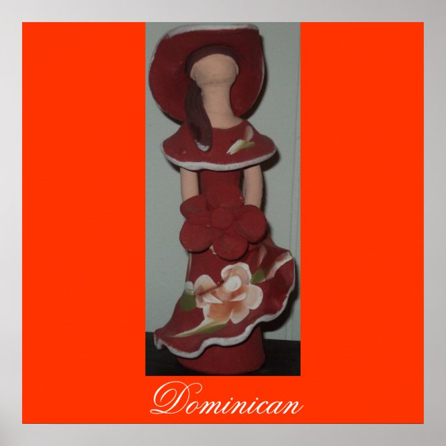 Facless Dominican Ceramic Doll, Muneca sin Rostro Poster (Framsidan)