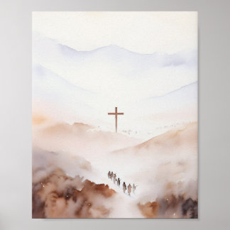 Facless Jesus Art - Minimalist Home Dec Poster