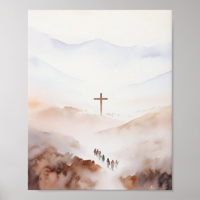 Facless Jesus Art - Minimalist Home Dec Poster (Framsidan)