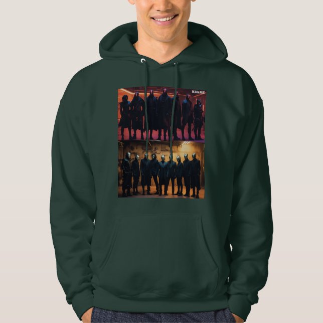 "Facless Kostym: Horror Entity Group Porträtt" Hoodie (Framsida)