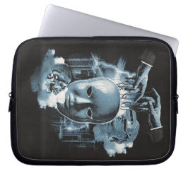 Facless - Techno-Goth Streetwear Design Laptop Fodral