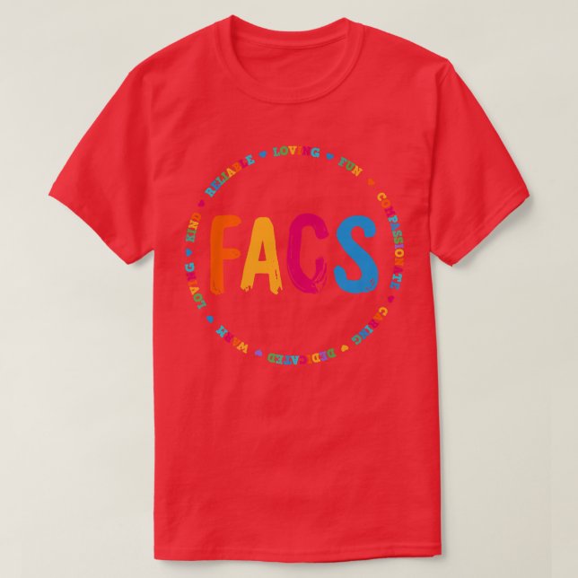 FACS Lärarfamilj och konsumentvetenskap Hem T Shirt (Design framsida)