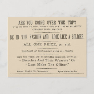 Facsimile Extract från Wipers Times 1916 Vykort