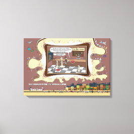 Fact Checkers | Absurd Wordplay Humor 24x16 Canvastryck