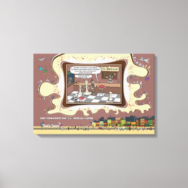 Fact Checkers | Absurd Wordplay Humor 24x16 Canvastryck (Framsida)