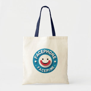 FacTelefon Smiley Tote Bag Tygkasse