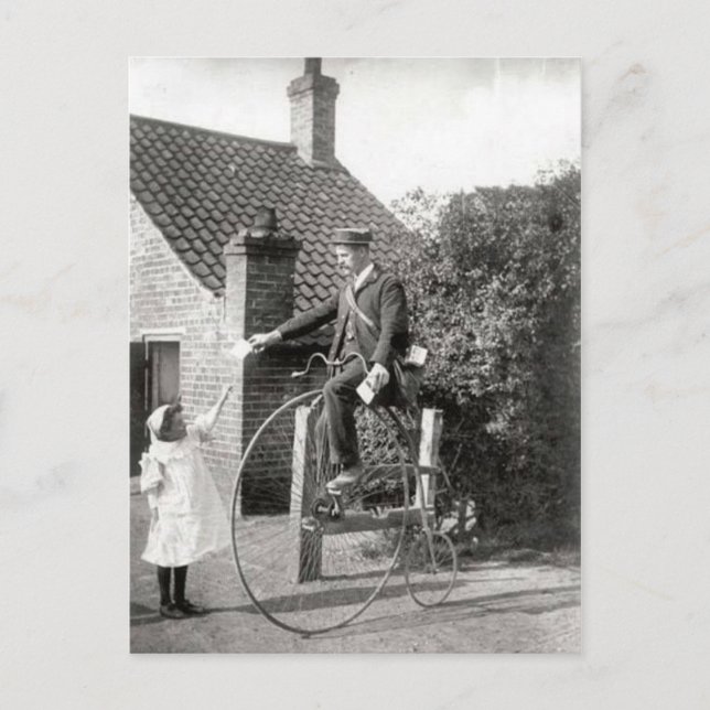 Facteur à vélo vykort (Framsida)
