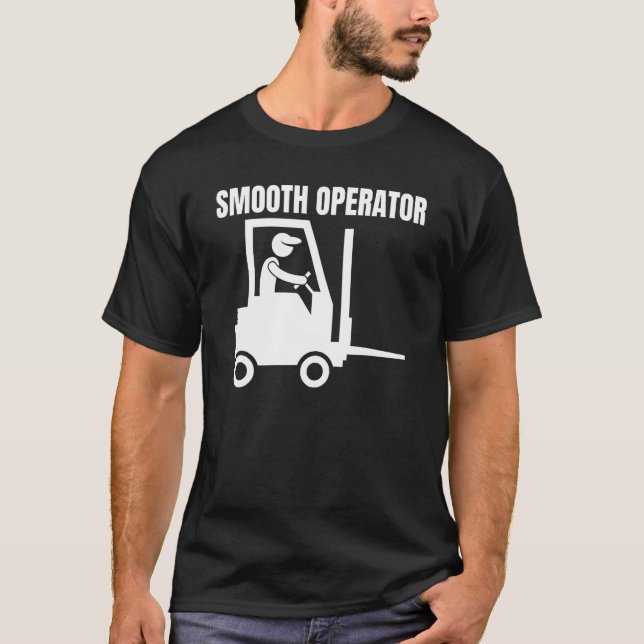 Factory Forklifter Operator  &  Forklift Driver T Shirt (Framsida)