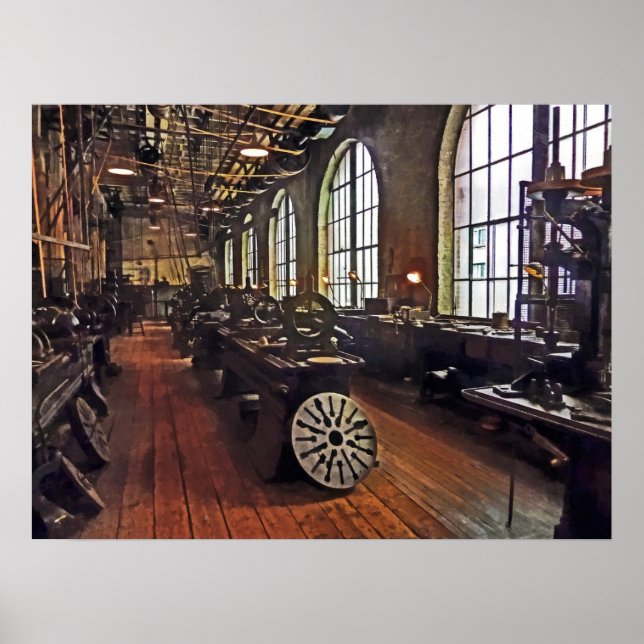 Factory Maskin Shop Poster (Framsidan)