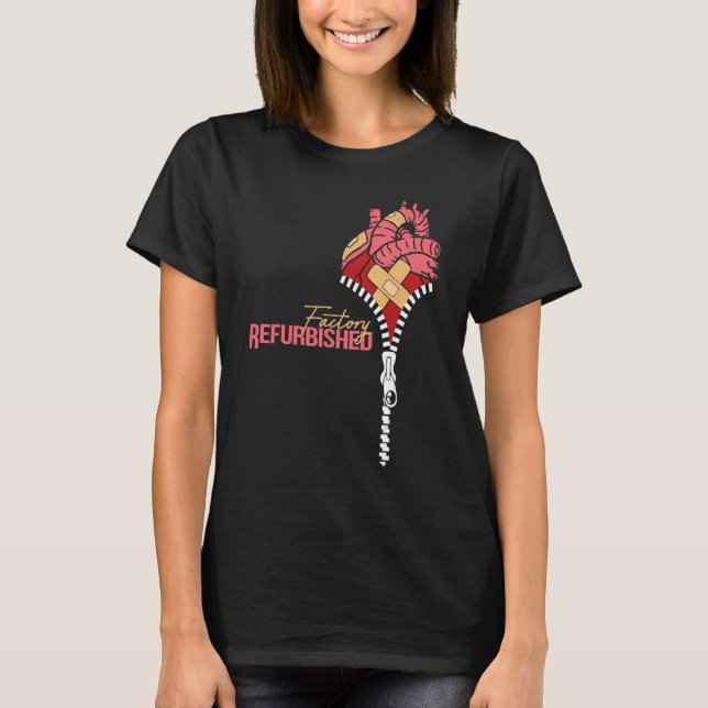 Factory Refurbished Heart Surgery Survivor Warrior T Shirt (Framsida)