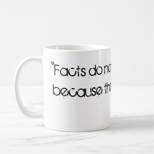 "Facts" Aldous Huxley Quote Kaffemugg (Vänster)