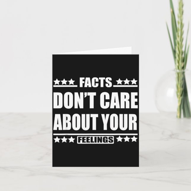 Facts Don't Care About Your Feelings  Kort (Framsida)