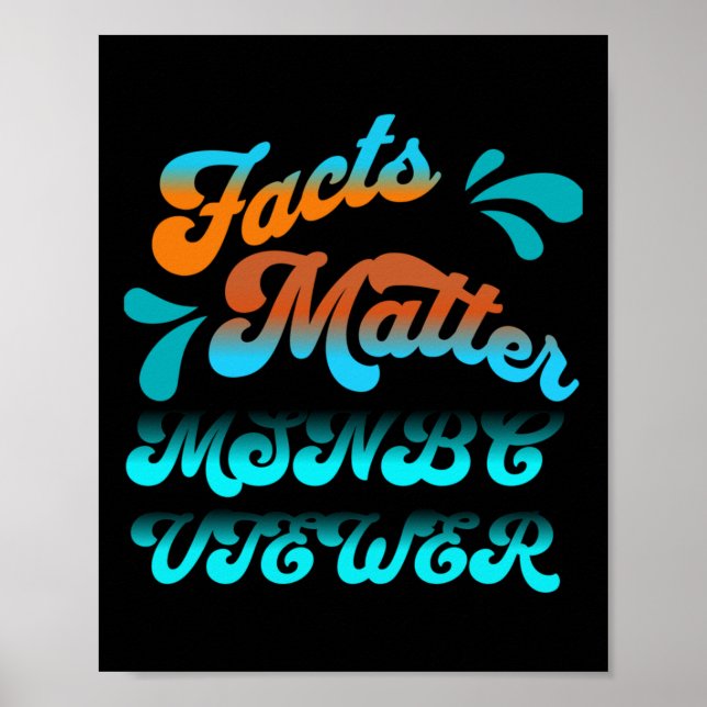 Facts Msnbc Viewer Art-etikett Poster (Framsidan)