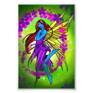 Fada elfa azul fototryck