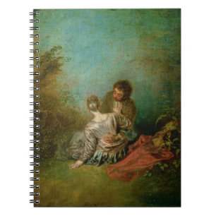 Fadäset, c.1717 (olja på kanfas) anteckningsbok med spiral