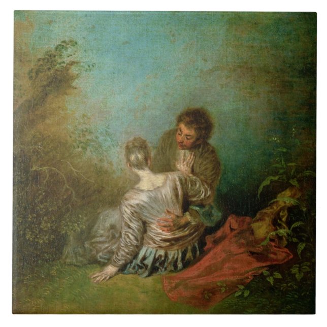Fadäset, c.1717 (olja på kanfas) kakelplatta (Framsidan)