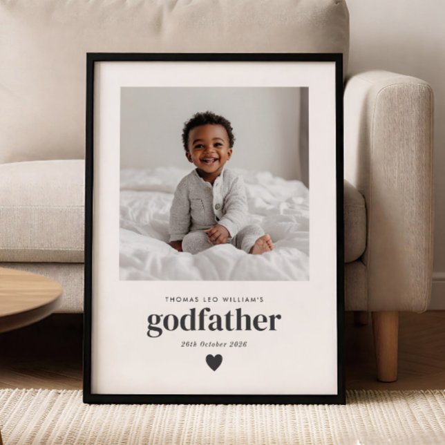 Fadder Foto Minne Poster (Godfather Photo Keepsake Poster)