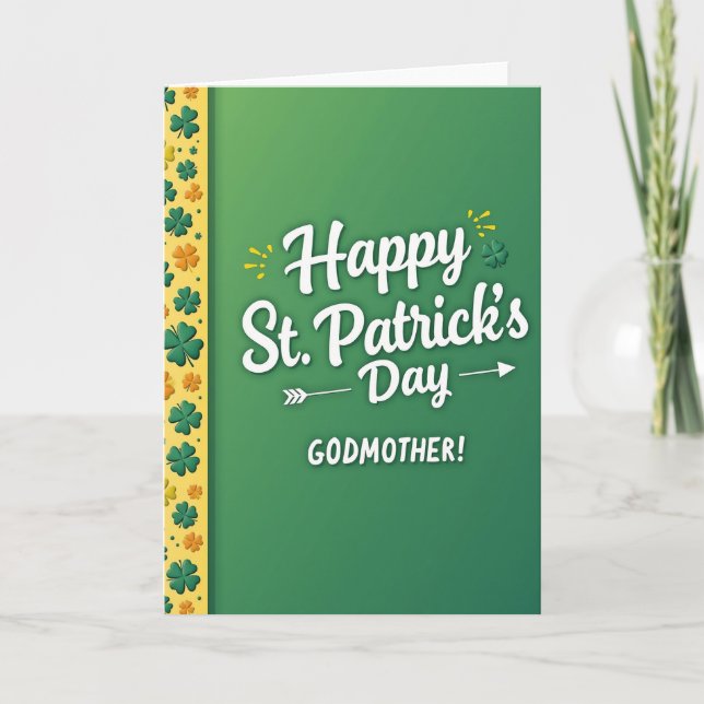 Fadder Glad St Patricks Day Kort (Framsida)
