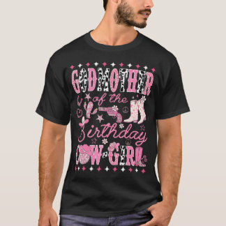 Fadder till födelsedags Cow-Girl Pink Rodeo T Shirt