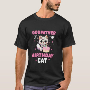 Fadder till födelsedags kattfamiljen Matchande Kat T Shirt
