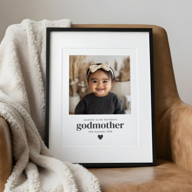 Fadderfoto minnessak poster (Godmother Photo Keepsake Poster)