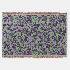 faded green and violet camo abstract filt